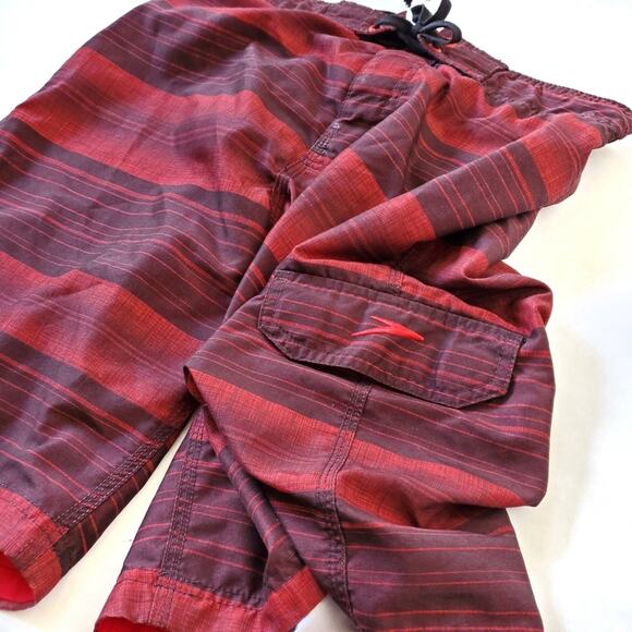 Speedo | Striped Swim Trunks Board Shorts - Picture 2 of 11